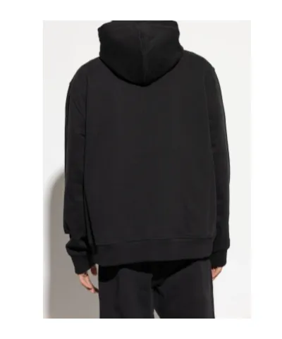 Logo Printed Zipped Drawstring Hoodie