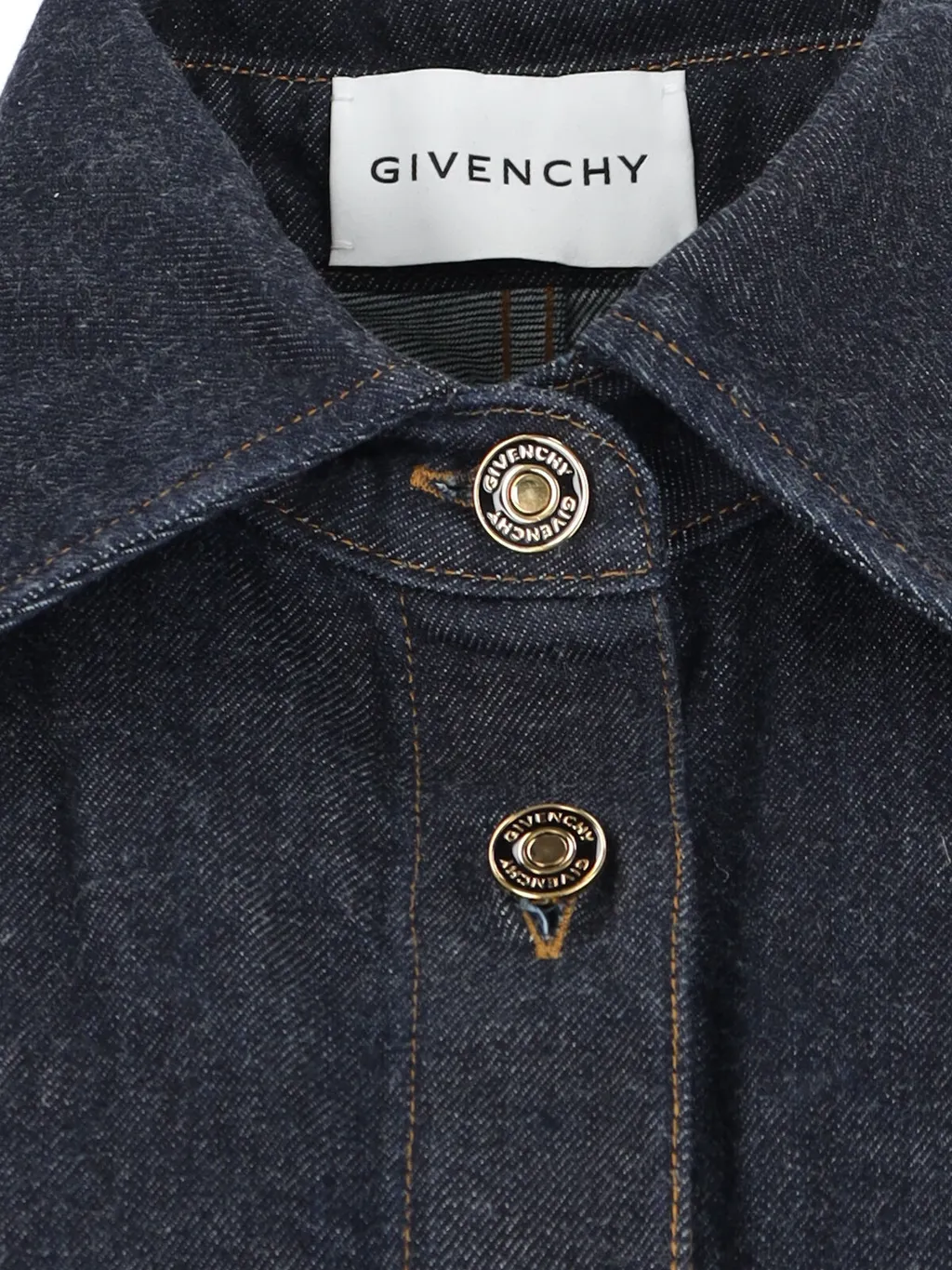 Logo Embroidered Denim Shirt