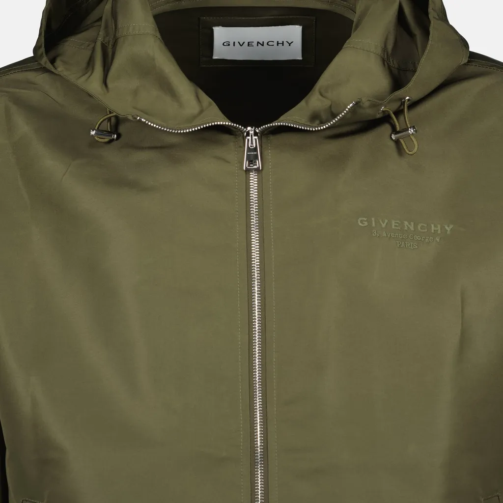 Zip-Up Drawstring Hooded Coat
