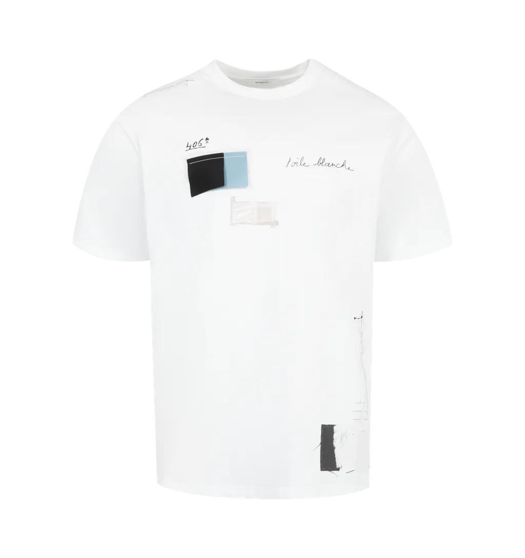 Patterned Crew Neck T-Shirt