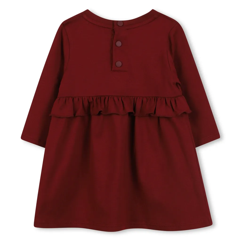Logo Printed Crewneck Dress