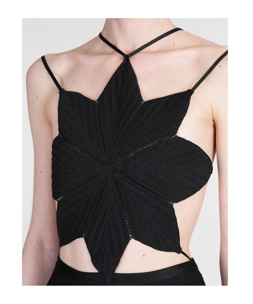 Cut-Out Knitted Mini Dress