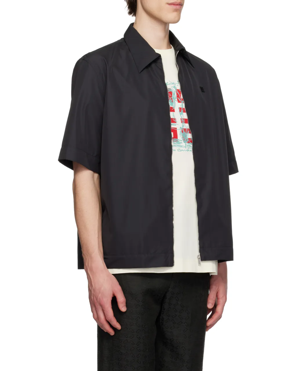 4G Plaque Zipped Shirt