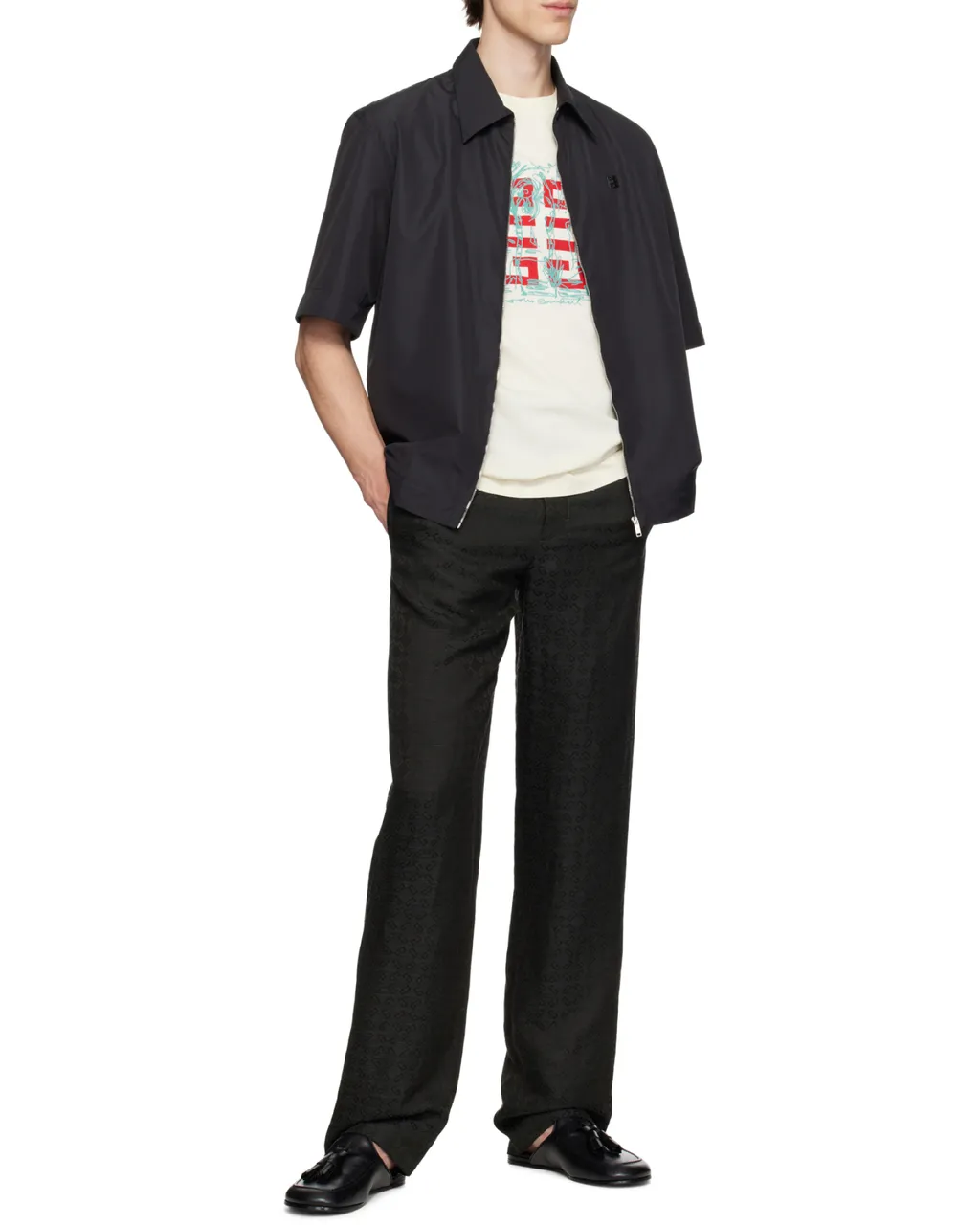 4G Plaque Zipped Shirt