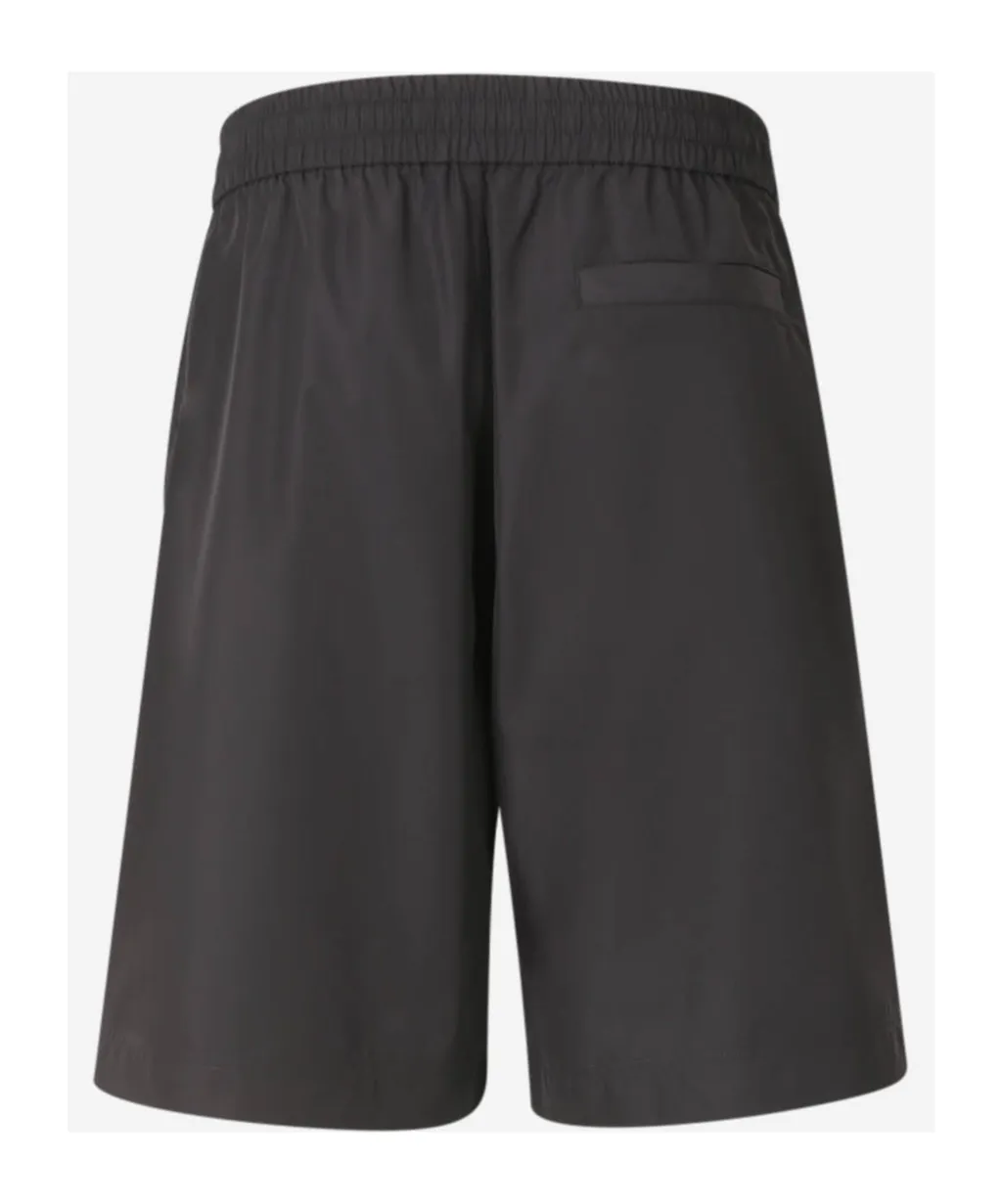 Elasticated-Waistband Shorts