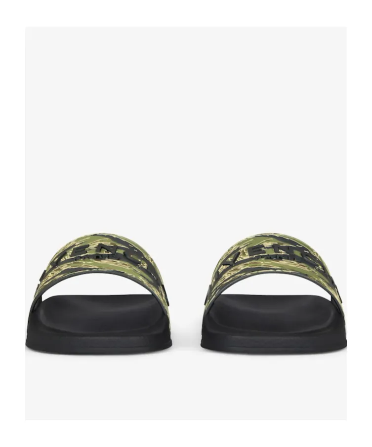 Camouflage Printed Slide Flats