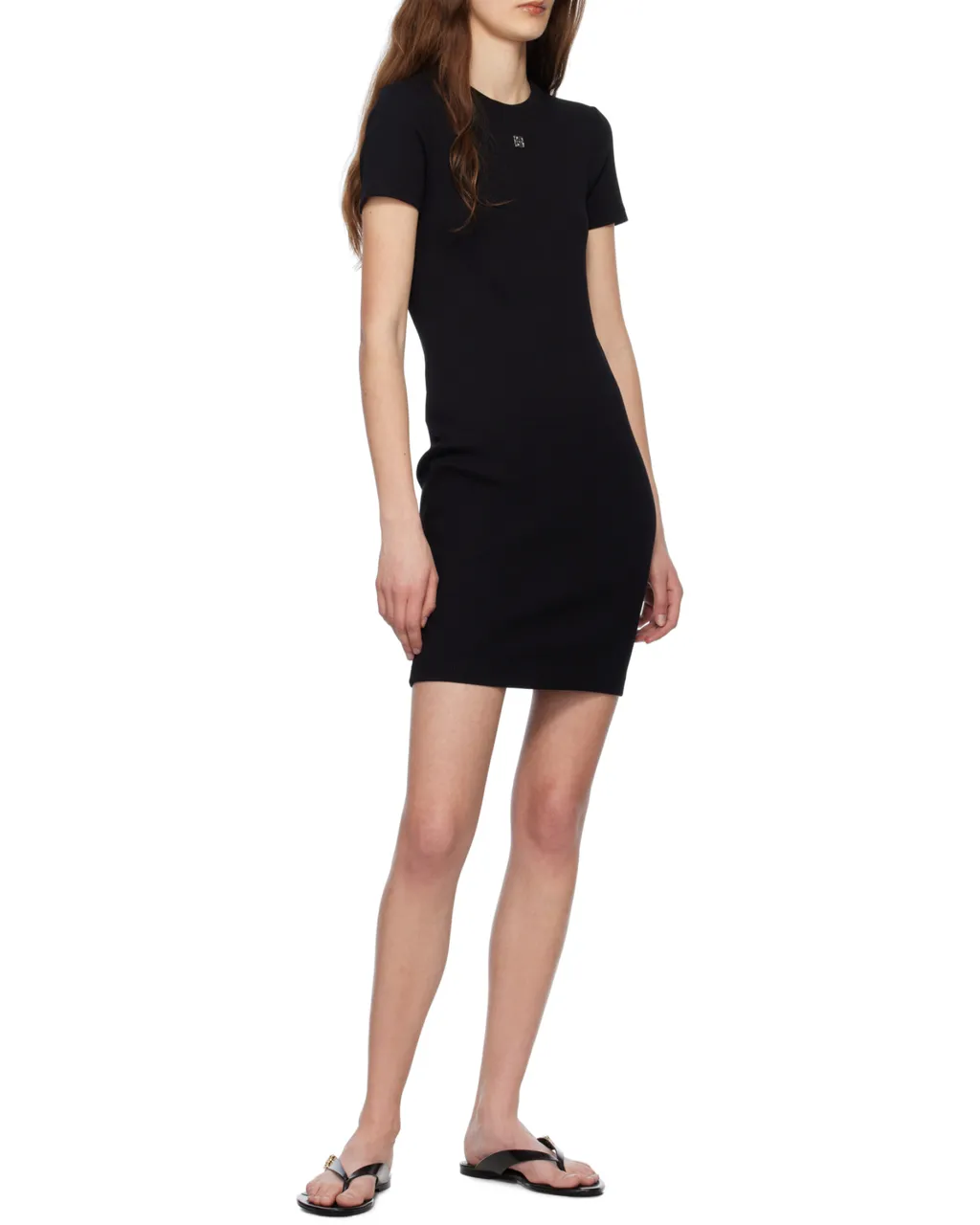 4G Plaque Short-Sleeved Dress