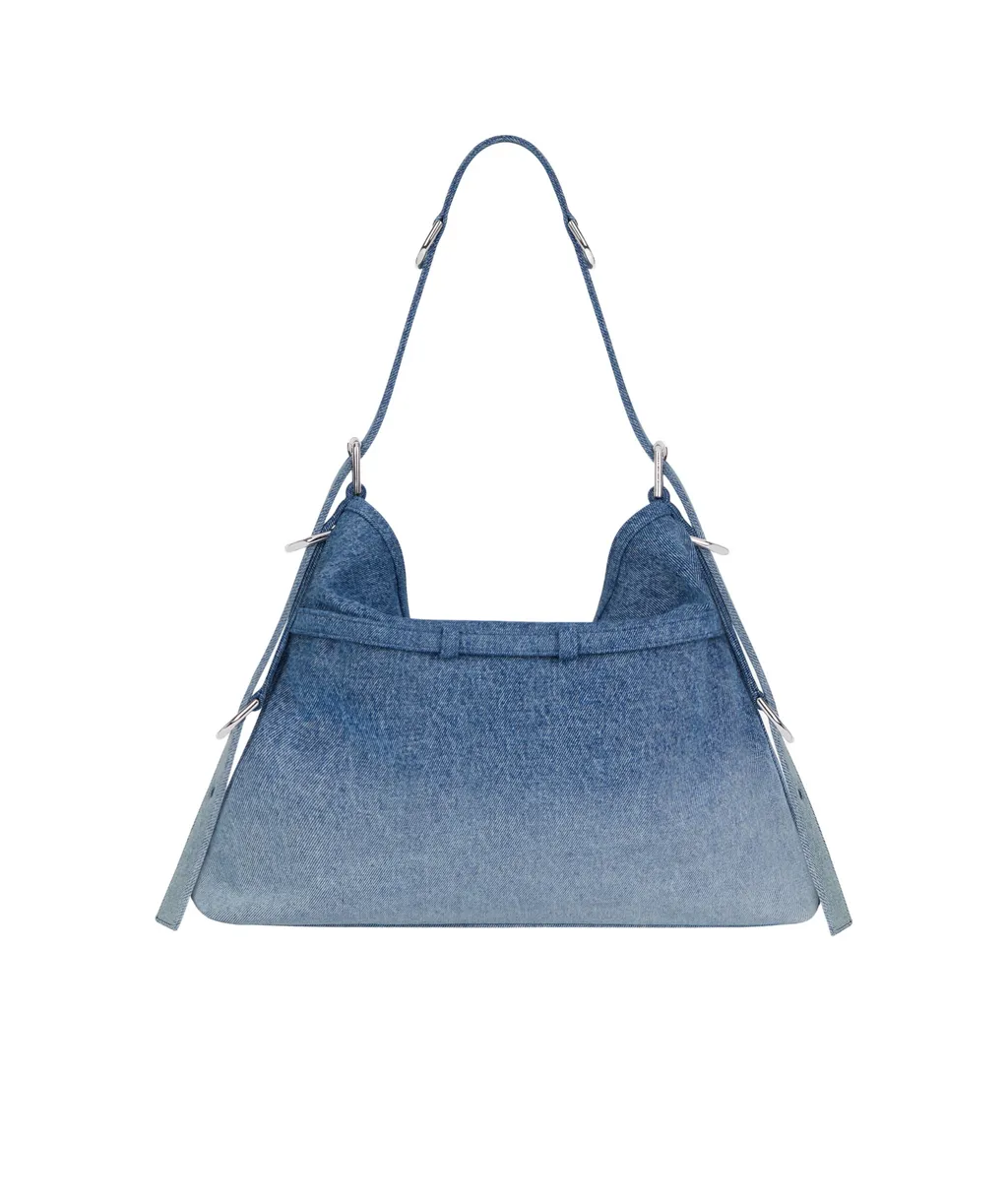 Medium Voyou Denim Shoulder Bag