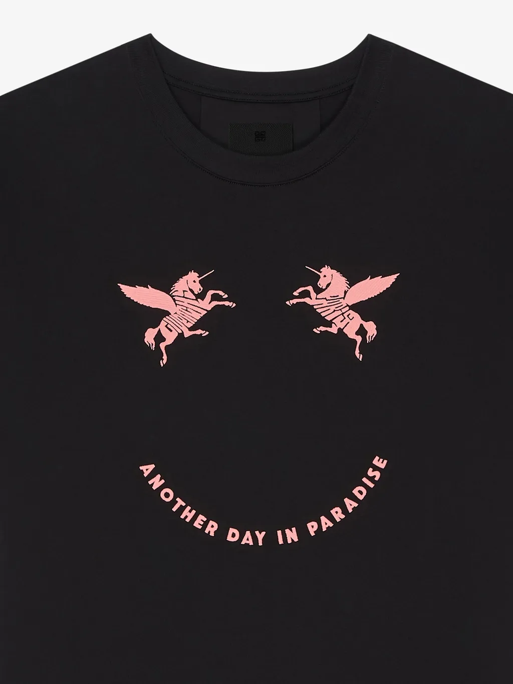 Slogan Printed Crewneck T-Shirt
