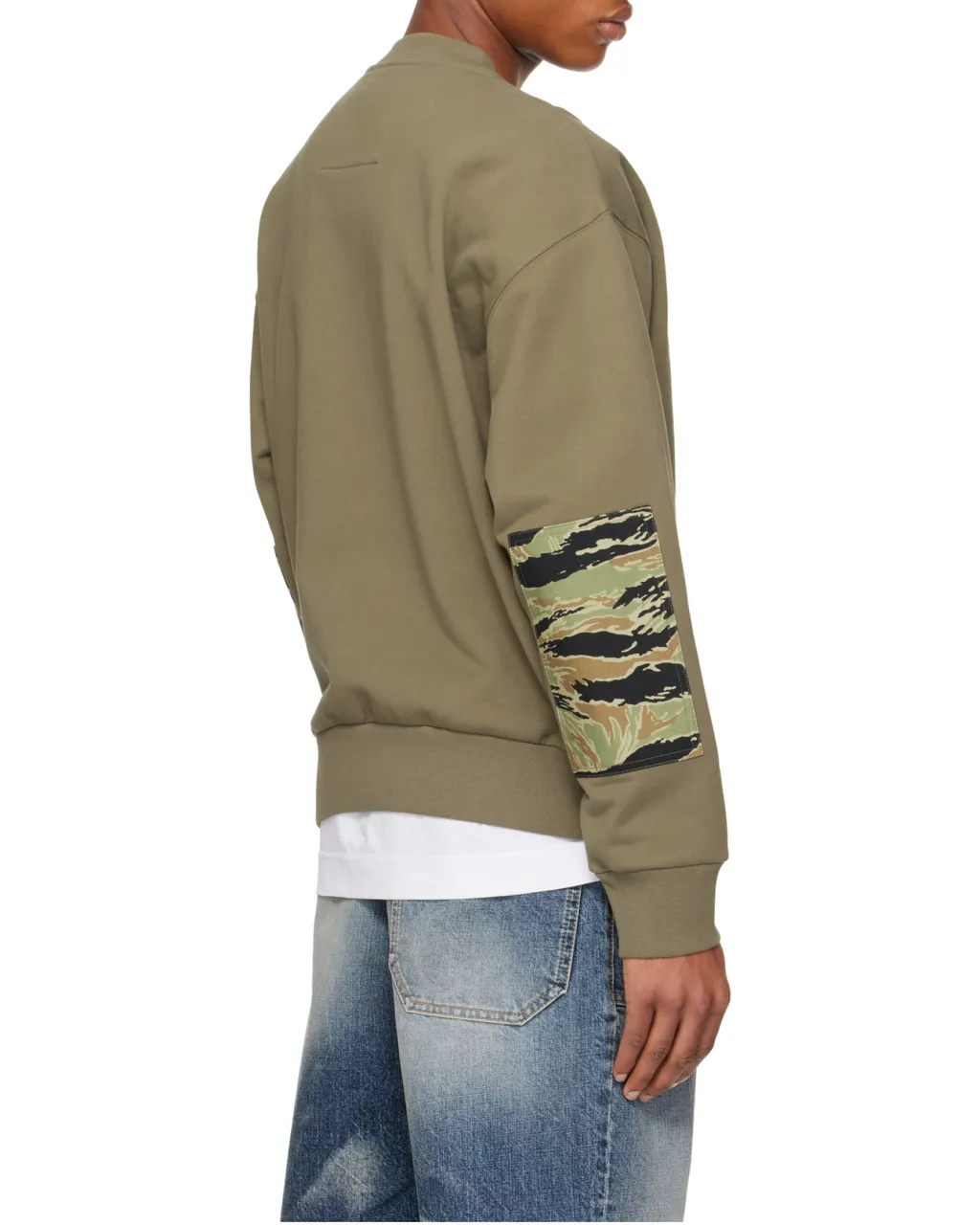 Camo Patch Crewneck Sweatshirt