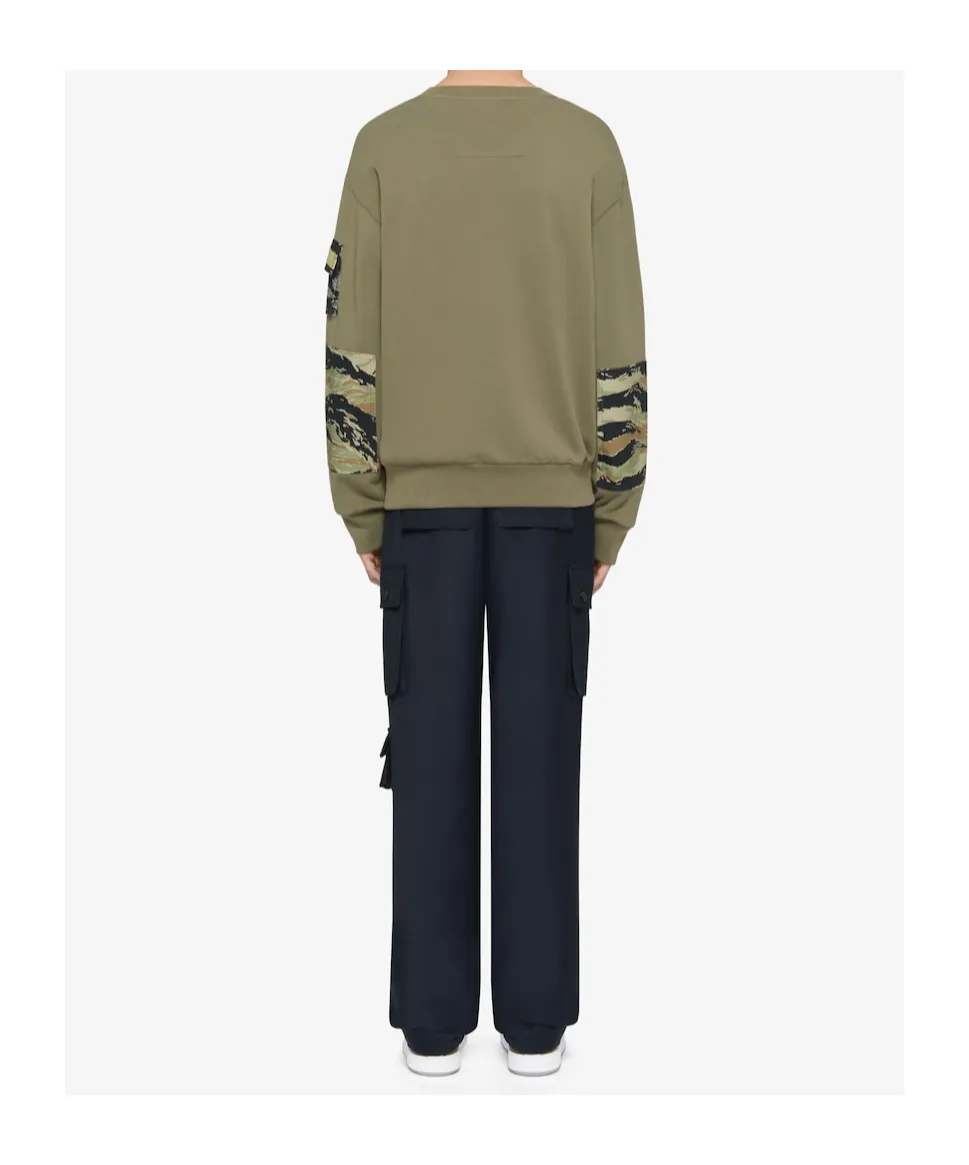 Camo Patch Crewneck Sweatshirt