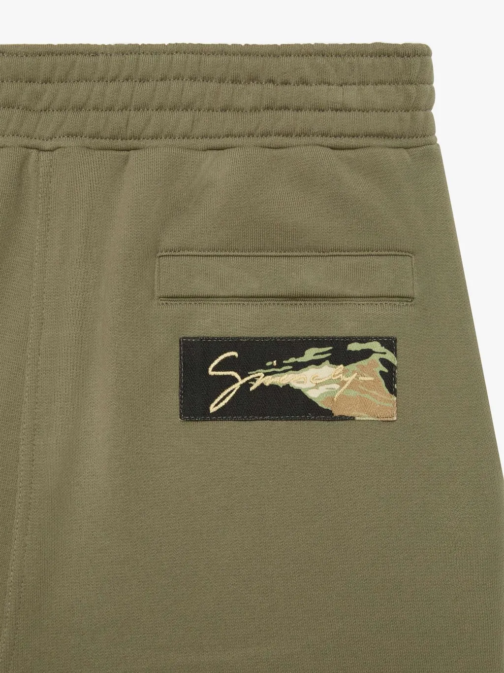 Camouflage Patch Wool Jogging Pants
