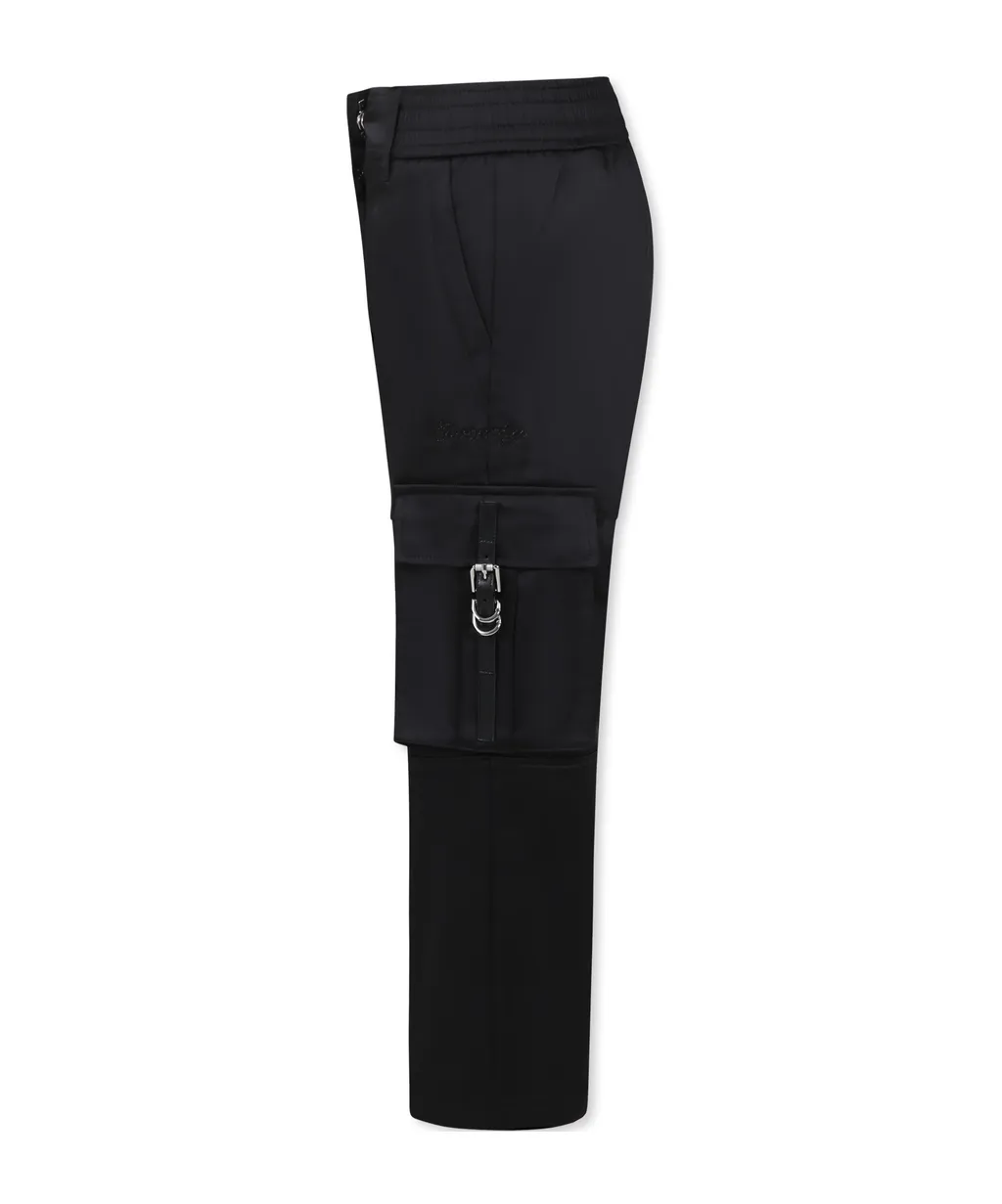 Satin Cargo Trousers
