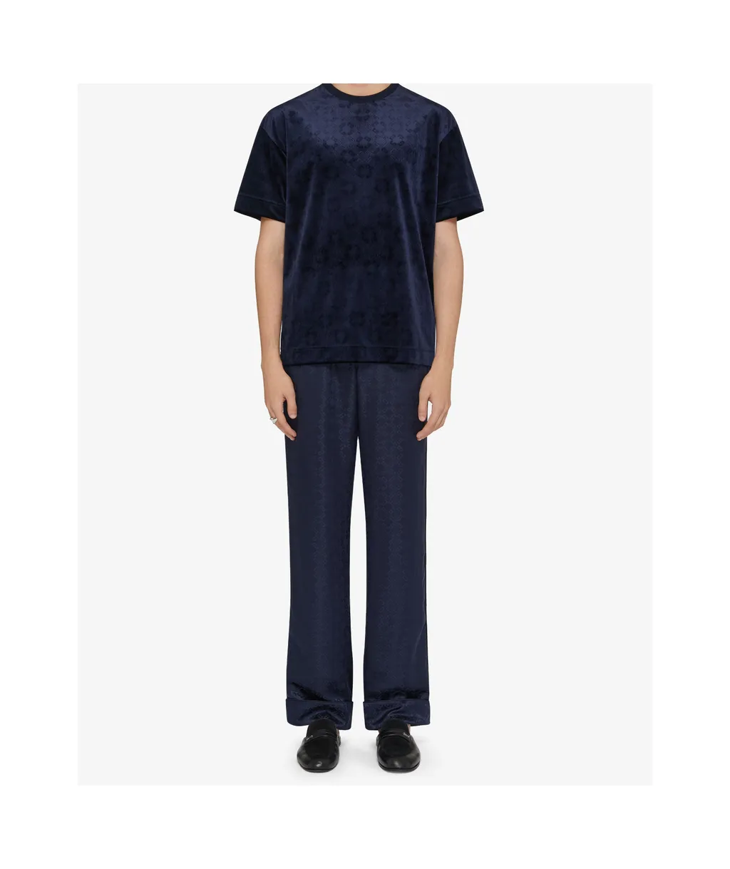 T-Shirt In Monogram Velvet