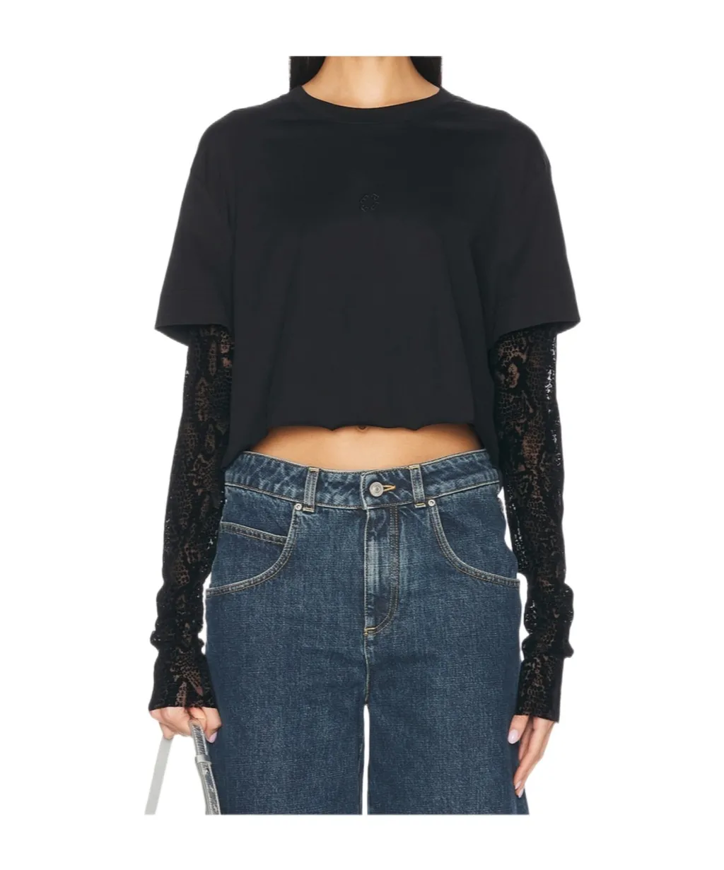 4G Pattern Doubled-Sleeved T-Shirt