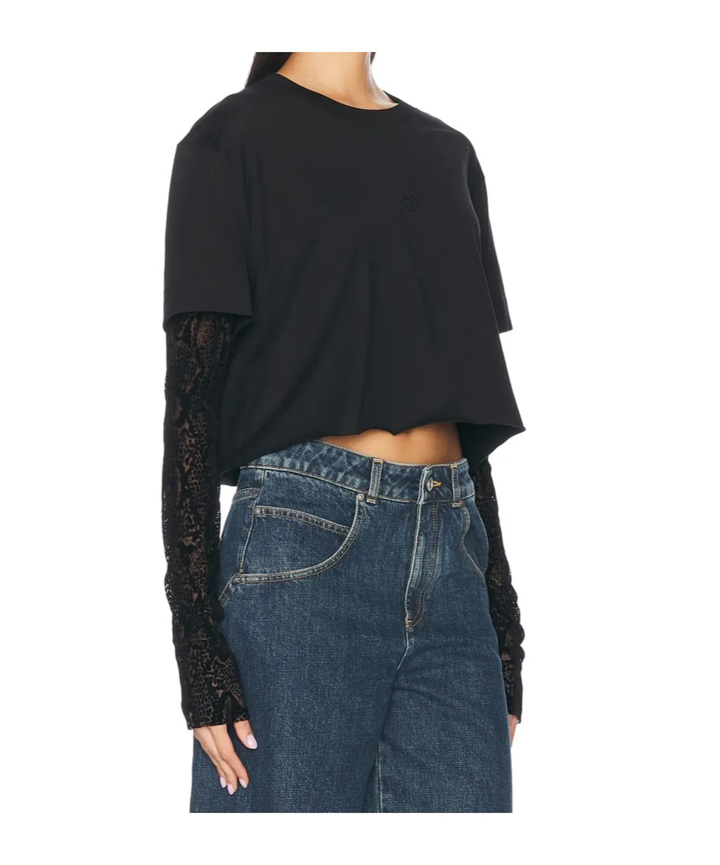4G Pattern Doubled-Sleeved T-Shirt