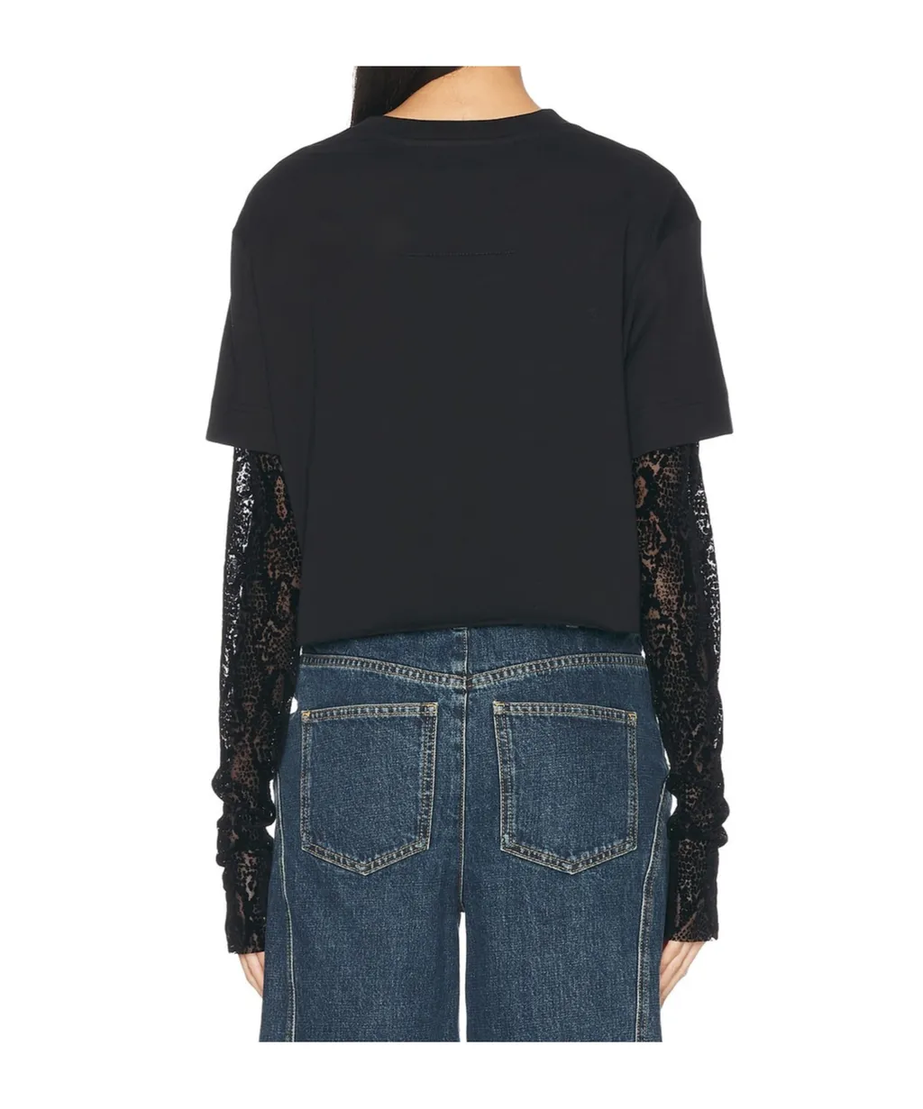 4G Pattern Doubled-Sleeved T-Shirt