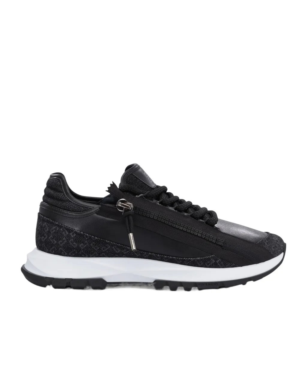 Zip Detailed Lace-Up Sneakers