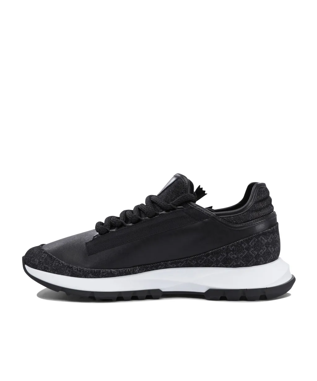 Zip Detailed Lace-Up Sneakers