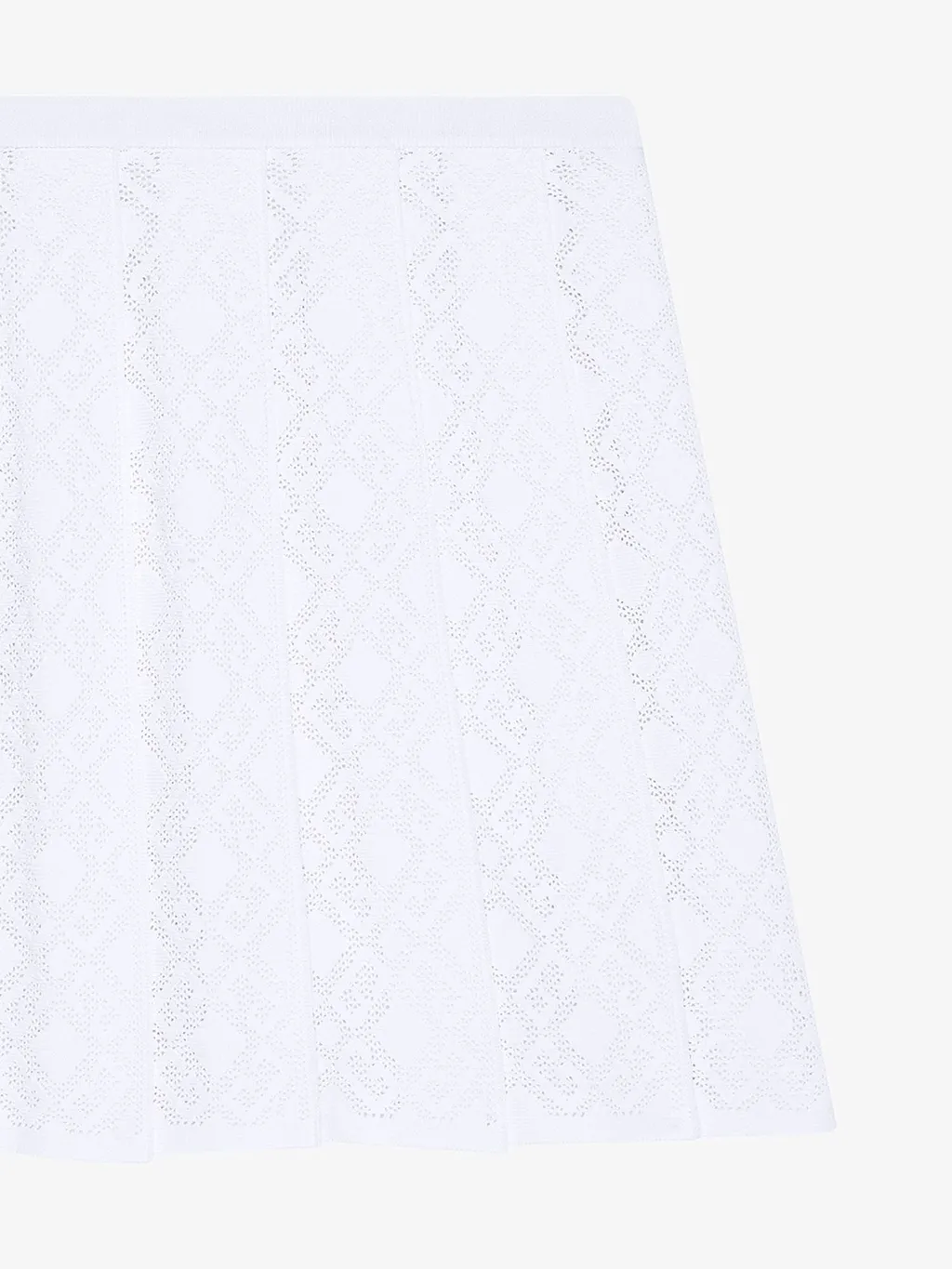 Monogram 72 Jacquard Pleated Mini Skirt