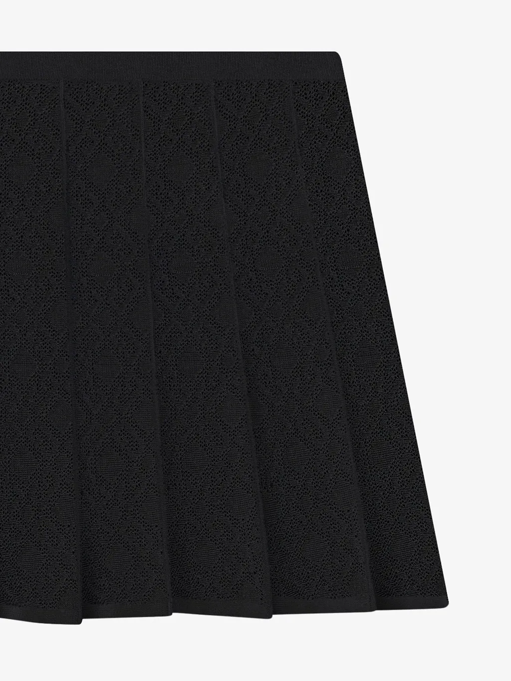 Monogram 72 Jacquard Pleated Mini Skirt