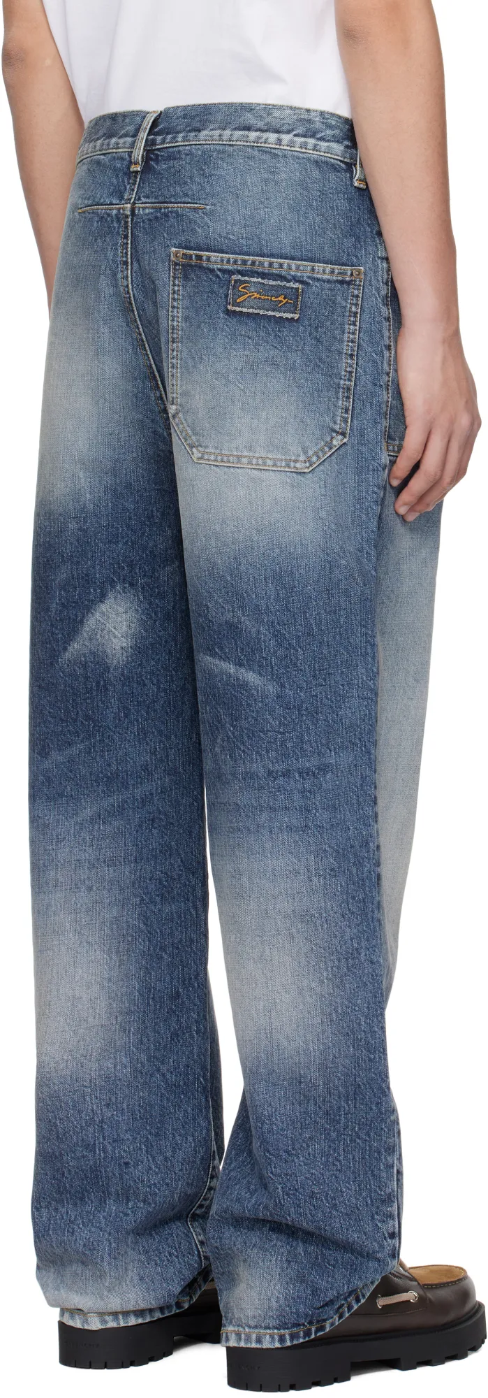 Washed Loose-Fit Jeans