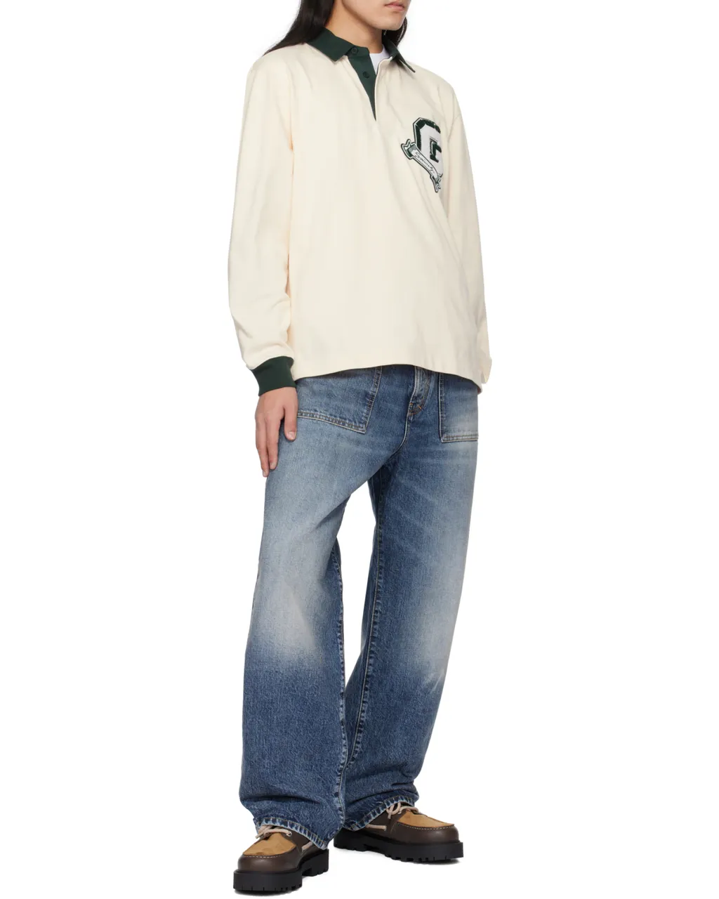 Washed Loose-Fit Jeans