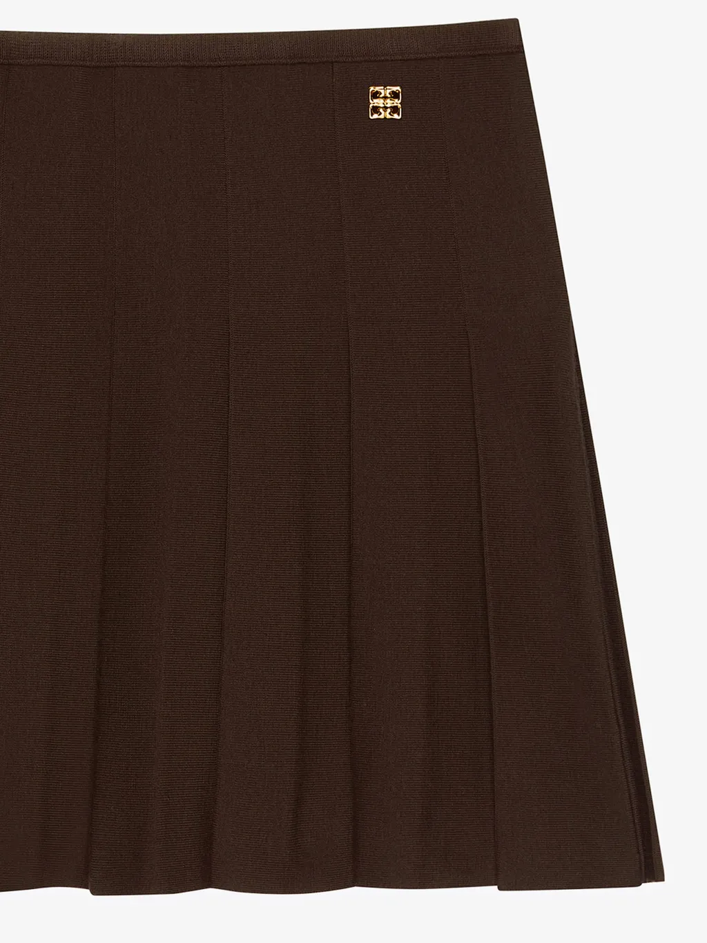 4G Plaque Mini Pleated Skirt