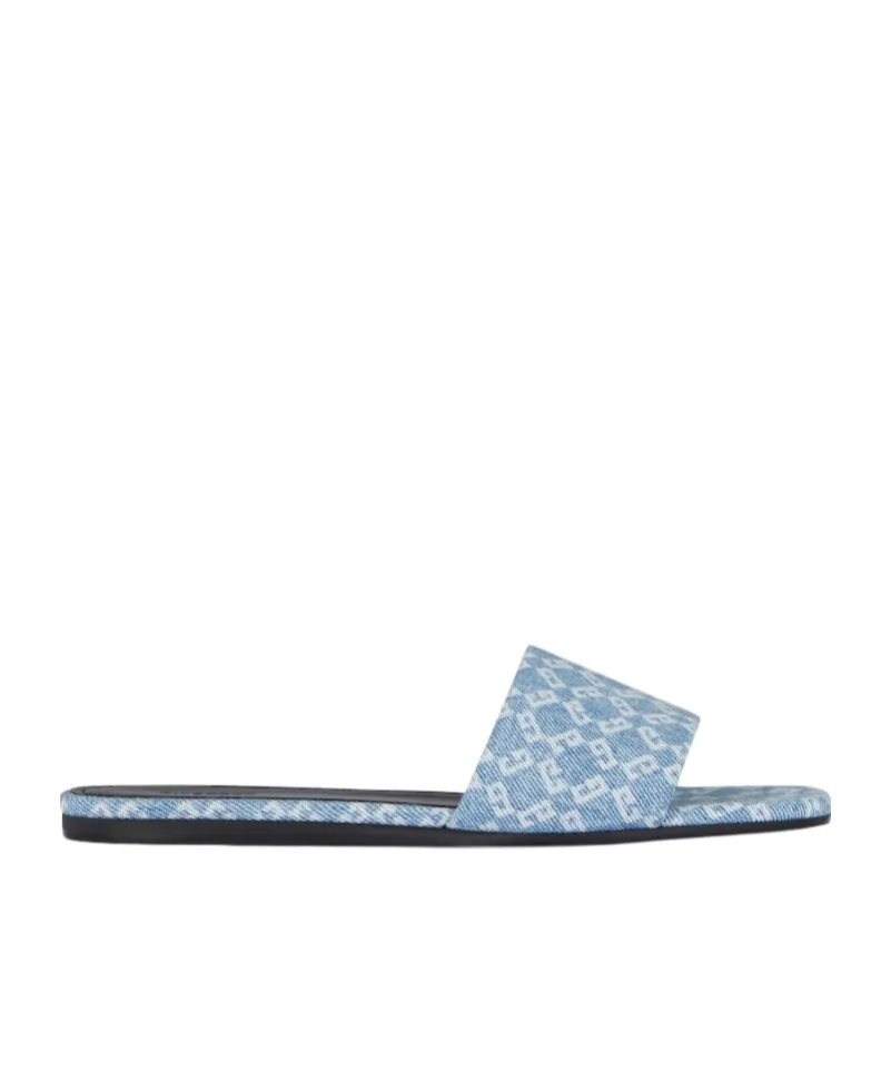 4G Monogram Flat Mules