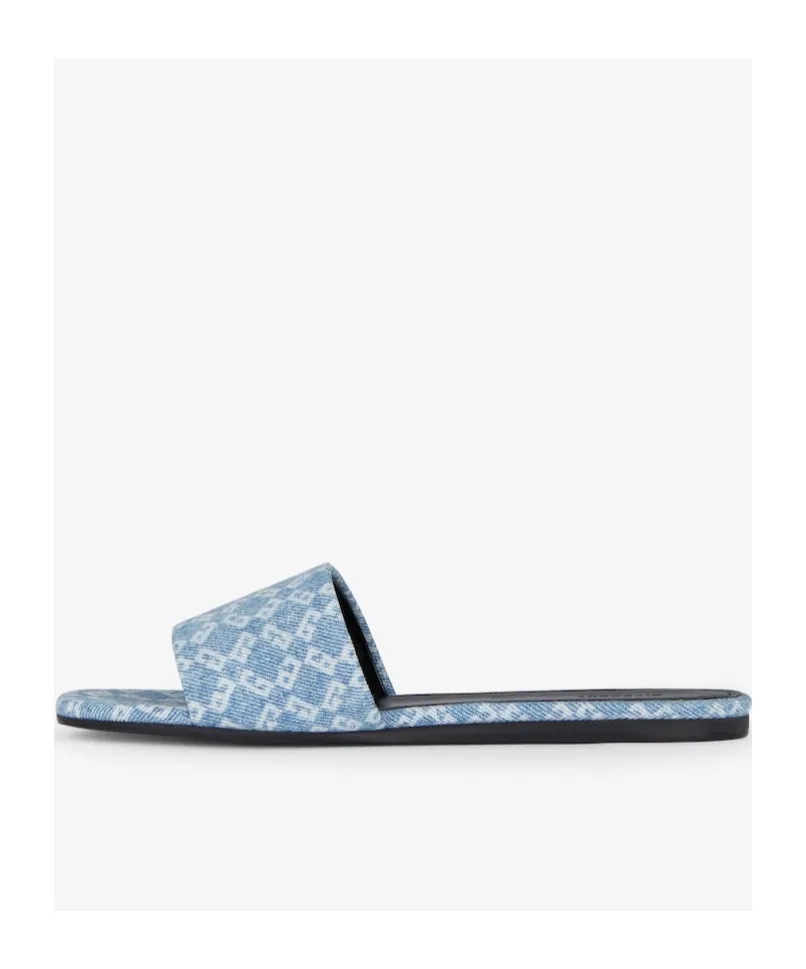 4G Monogram Flat Mules