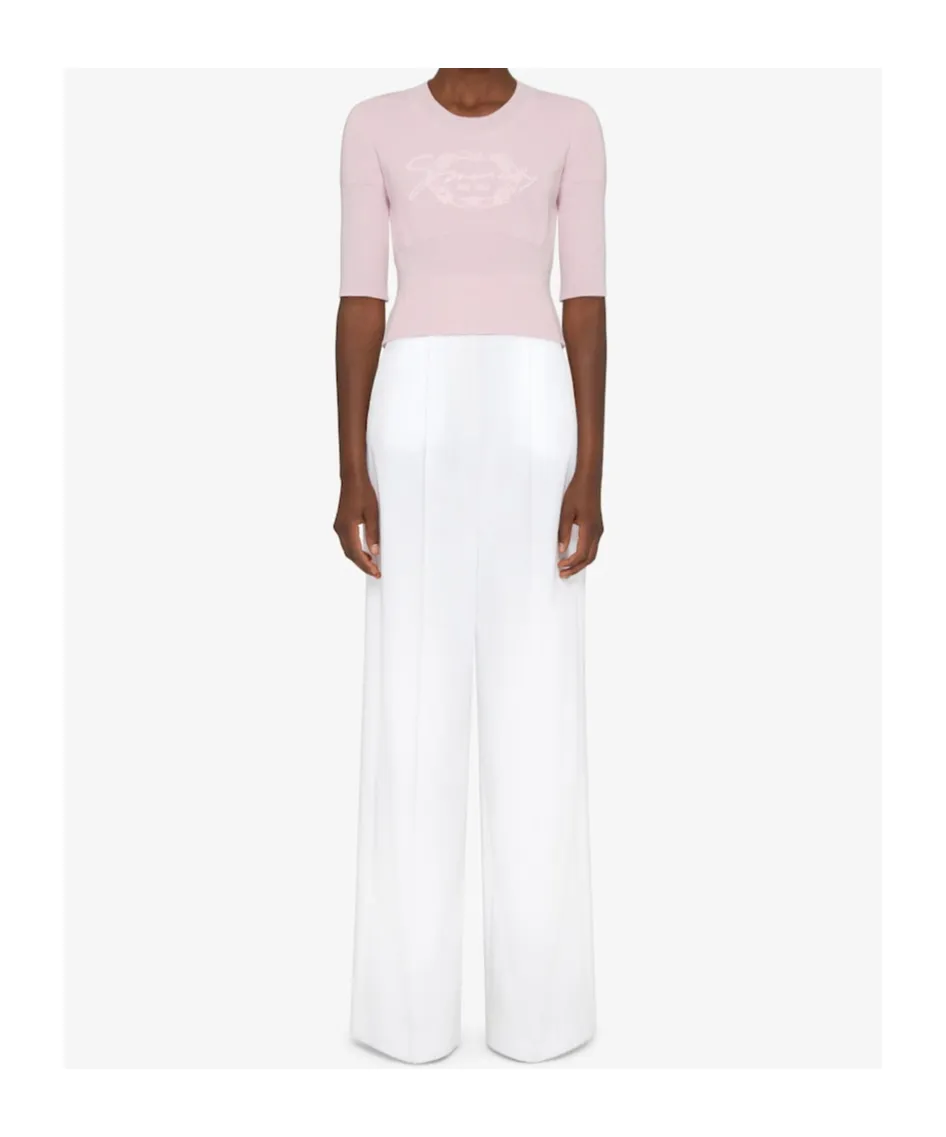 Medallion Jacquard Knit Top