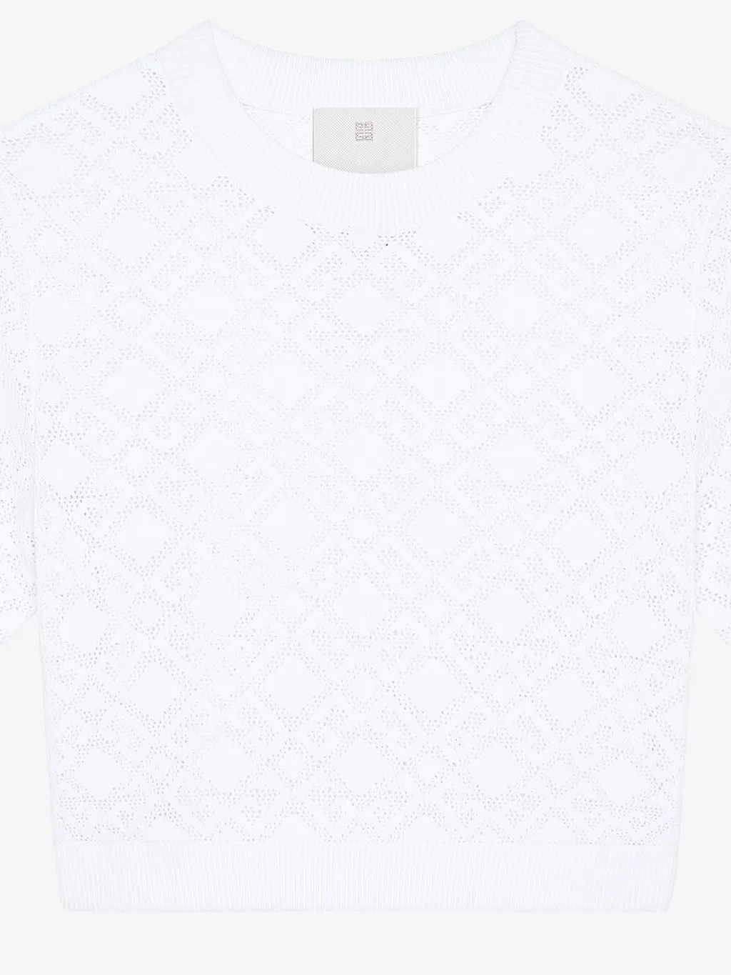 Monogram 72 Jacquard Short-Sleeve Knit Top