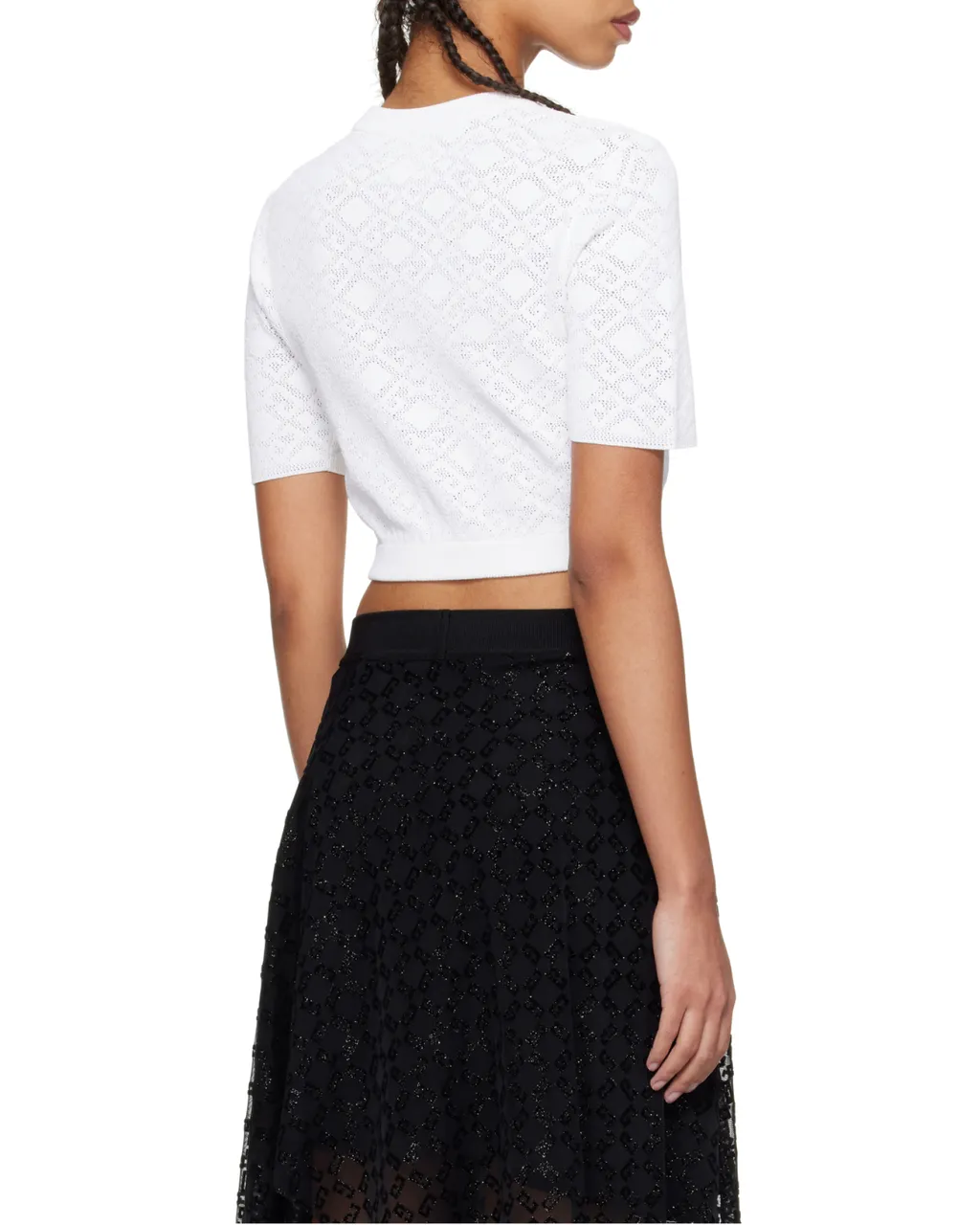 Monogram 72 Jacquard Short-Sleeve Knit Top