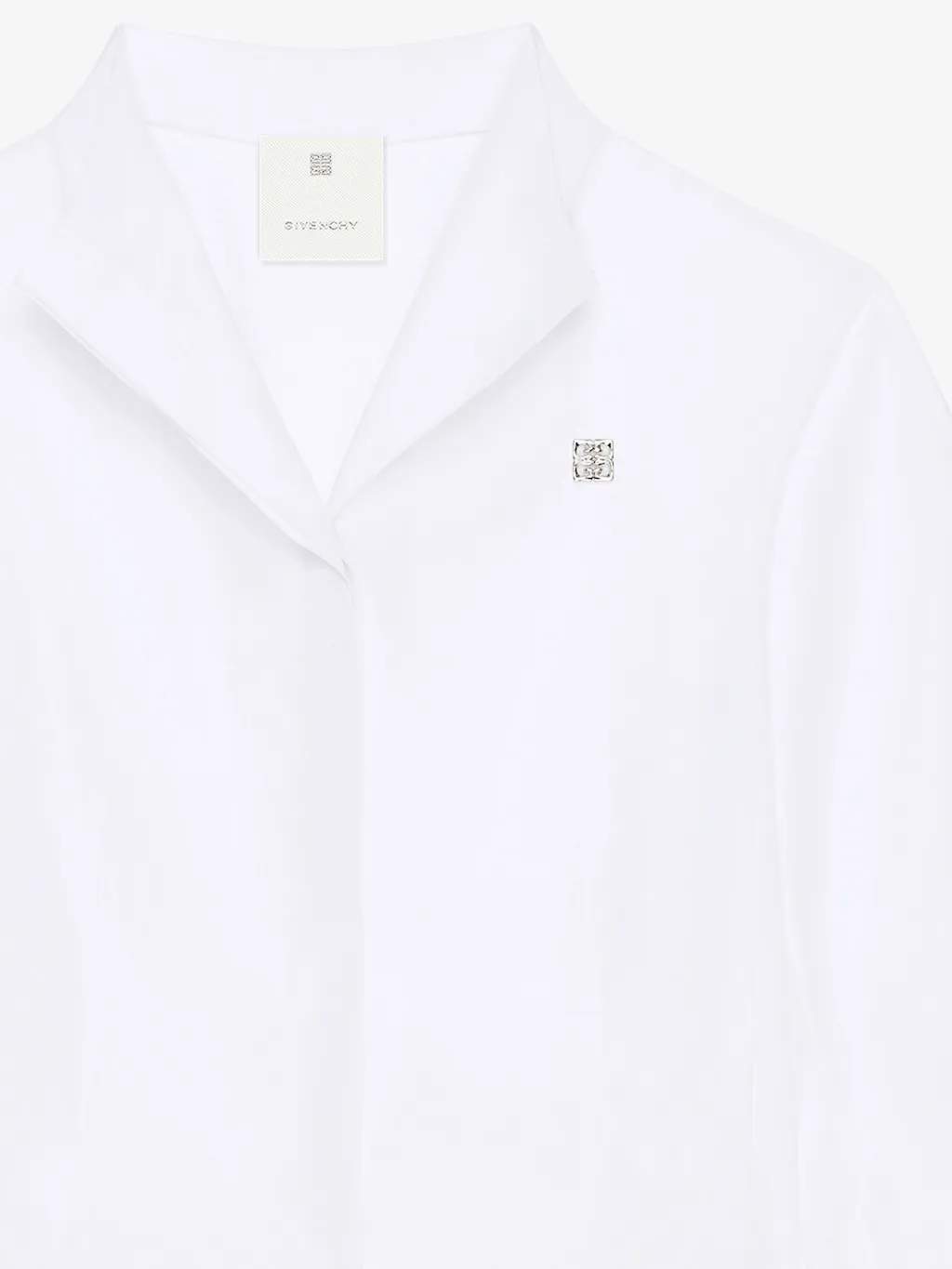 Logo Plaque Collared Shirt