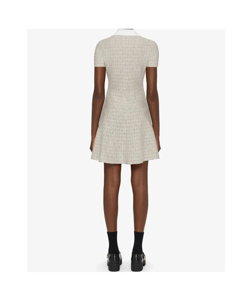 Monogram-Detailed Mini Dress
