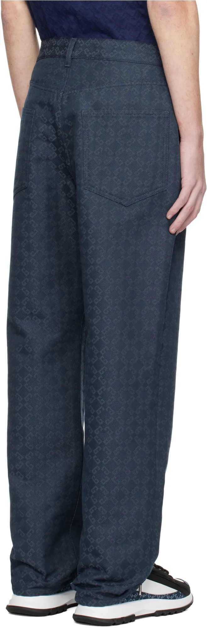 Monogram Straight-Leg Jeans