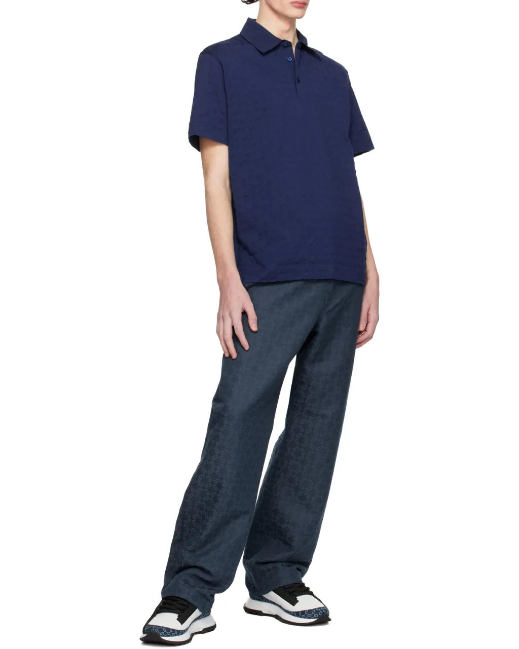 Monogram Straight-Leg Jeans