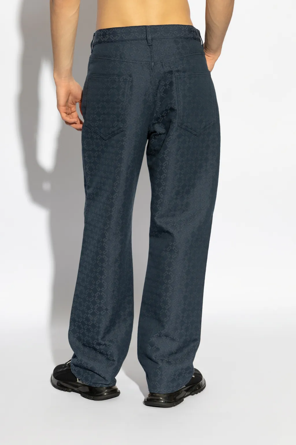 Monogram Straight-Leg Jeans