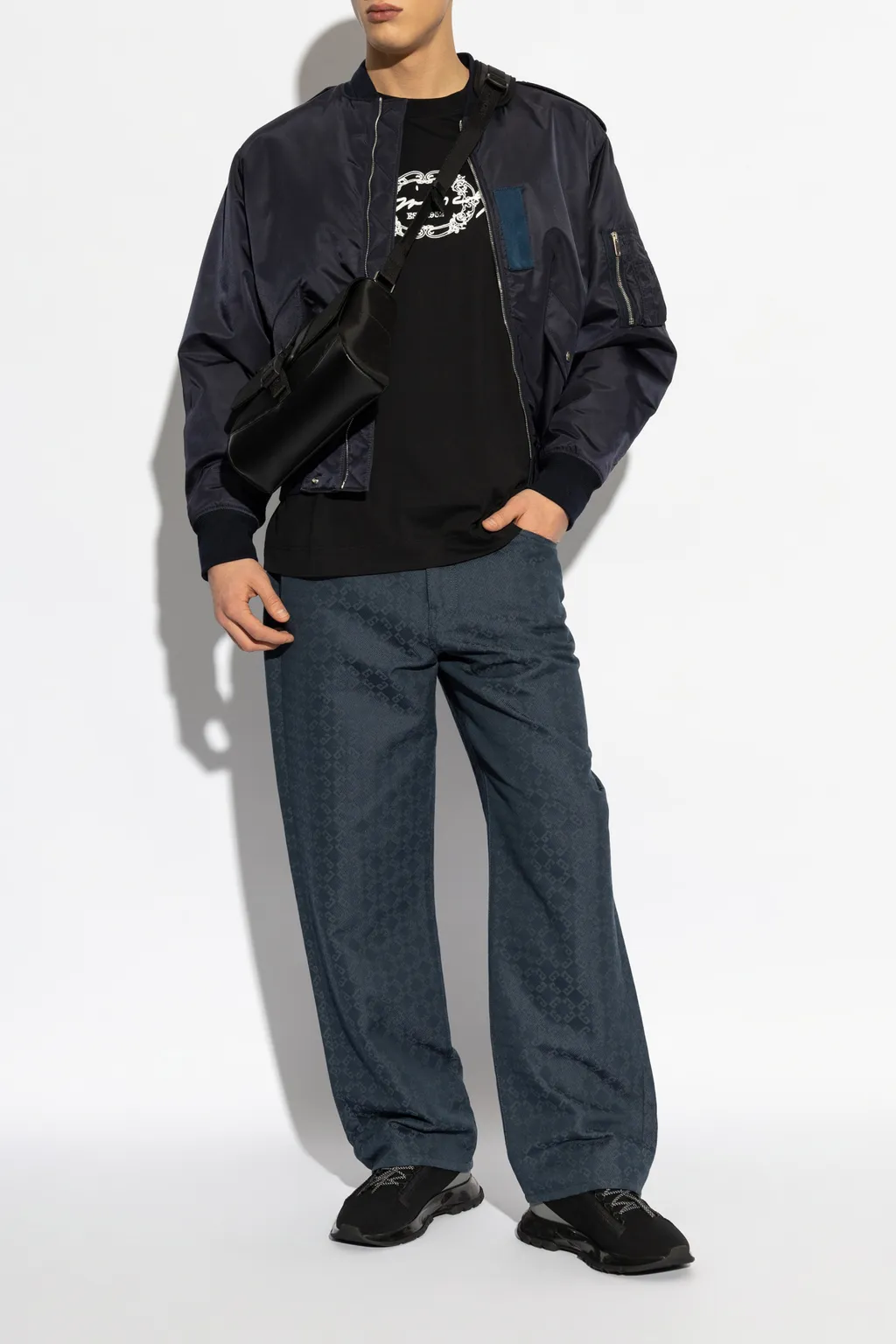 Monogram Straight-Leg Jeans