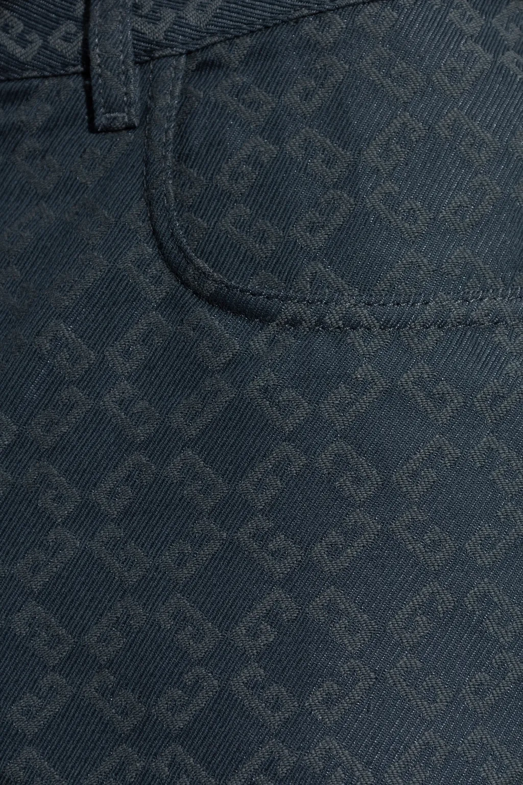 Monogram Straight-Leg Jeans