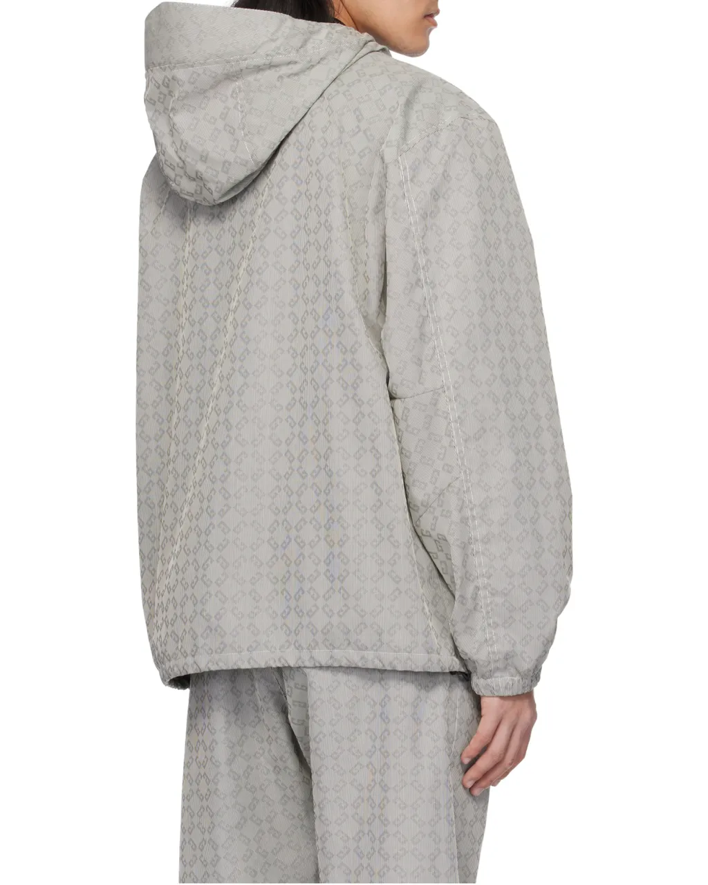 Monogram 72-Jacquard Hooded Windbreaker