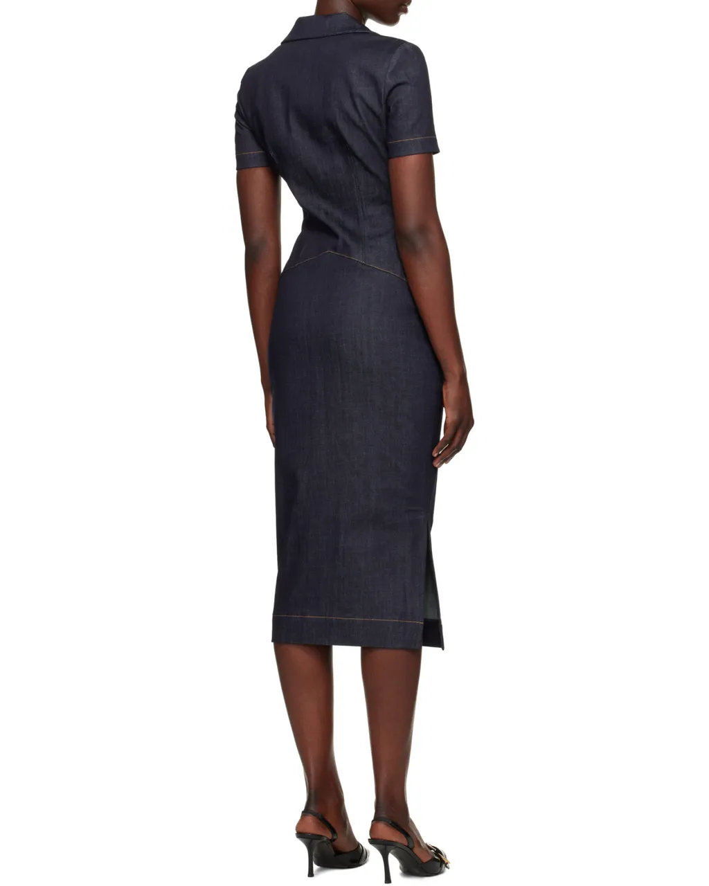 4G Emblem Denim Dress