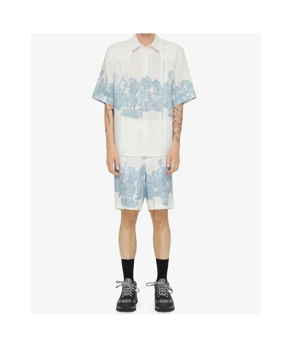 Graphic Printed Bermuda Shorts