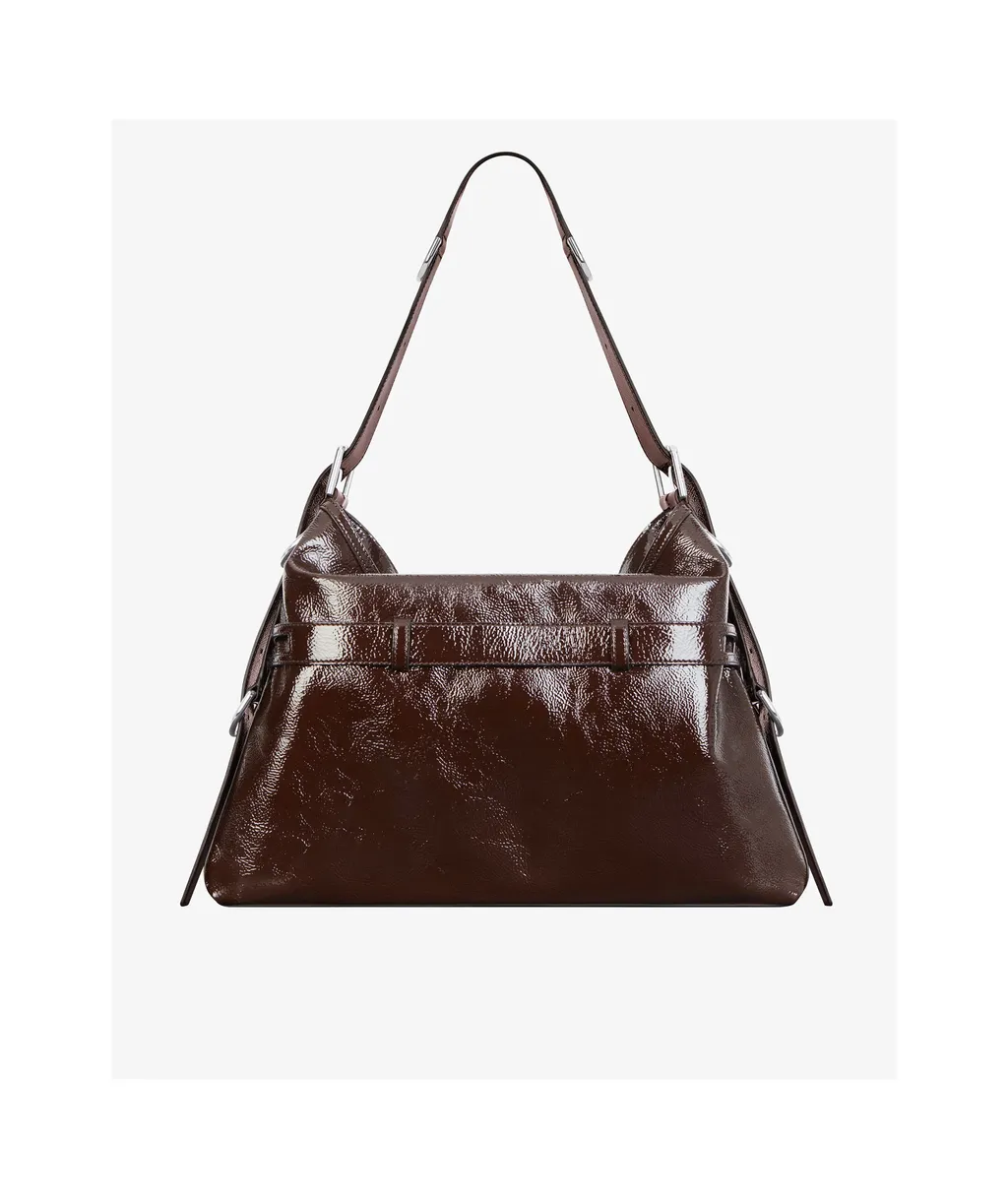 Voyou Buckle Detailed Medium Shoulder Bag