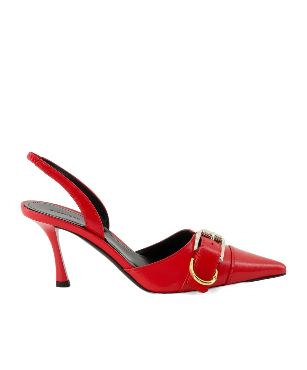 Voyou Buckle Detailed Slingback Pumps