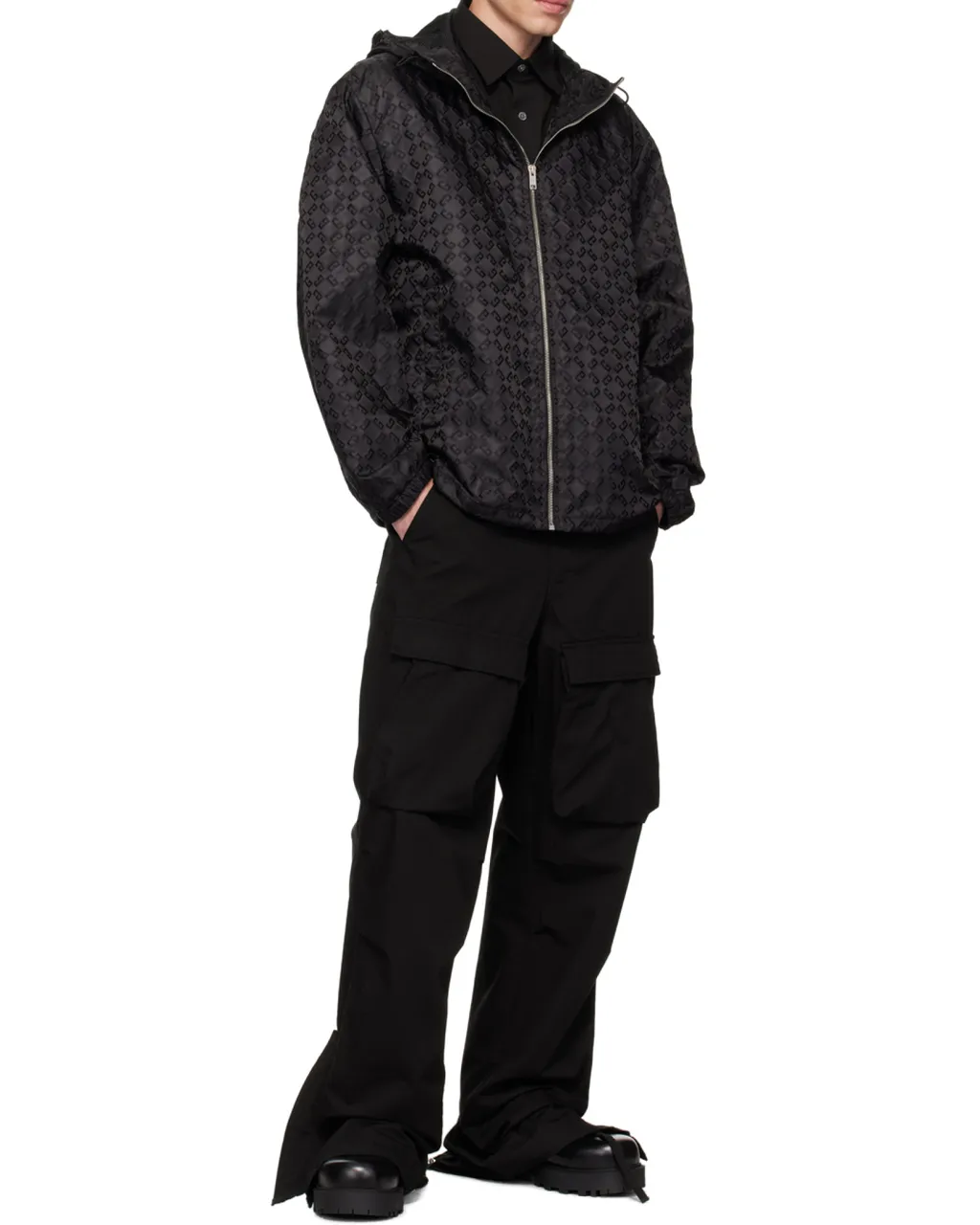 4G Monogram Zipped Windbreaker Jacket
