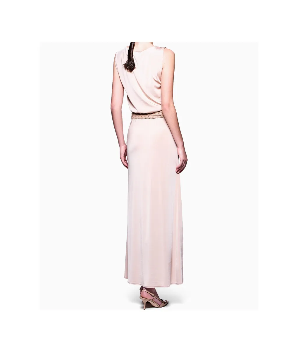 Metallic-Threading Dress