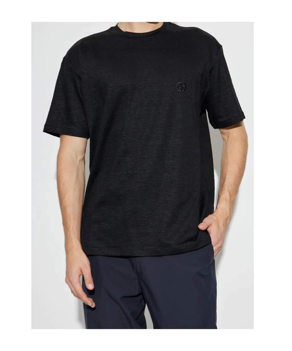Logo Embroidered Crewneck T-Shirt