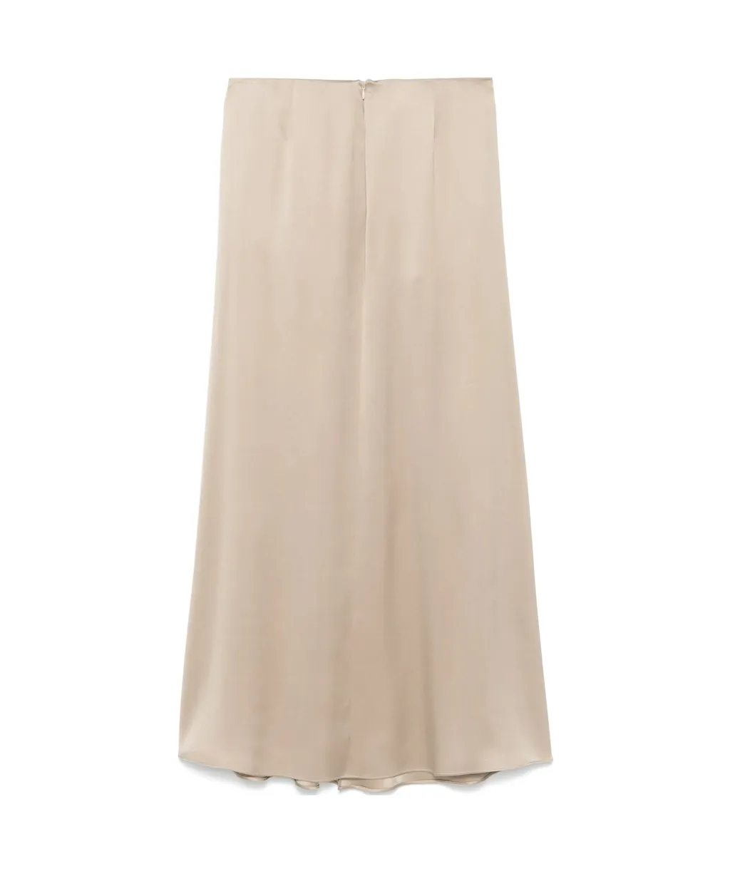 Pleated Maxi Skirt
