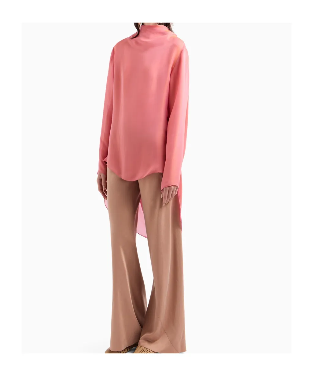 Draped Asymmetric Blouse